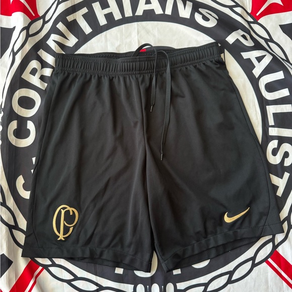 Corinthians special edition shorts with the old CP symbol